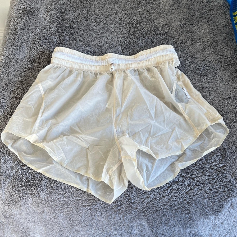 Lululemon translucent running shorts